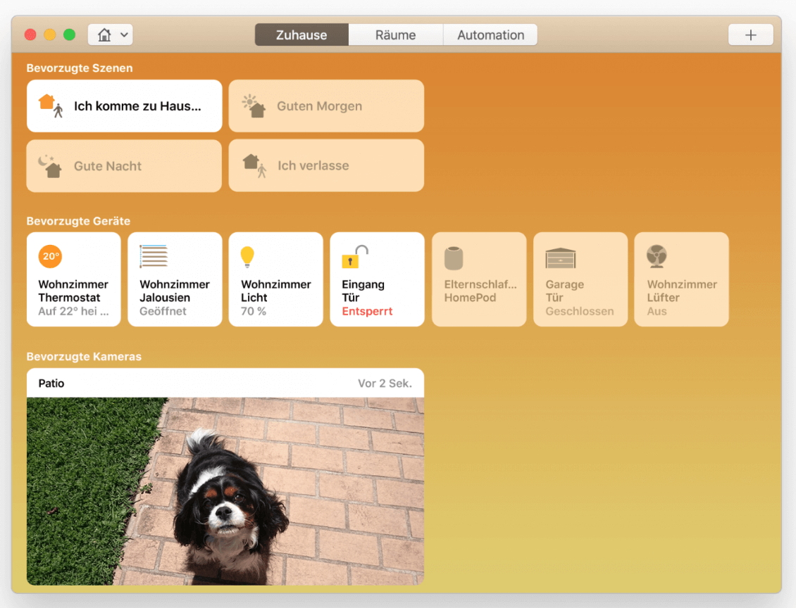 Apple HomeKit: Home-App ab Mojave auch für den Mac verfügbar