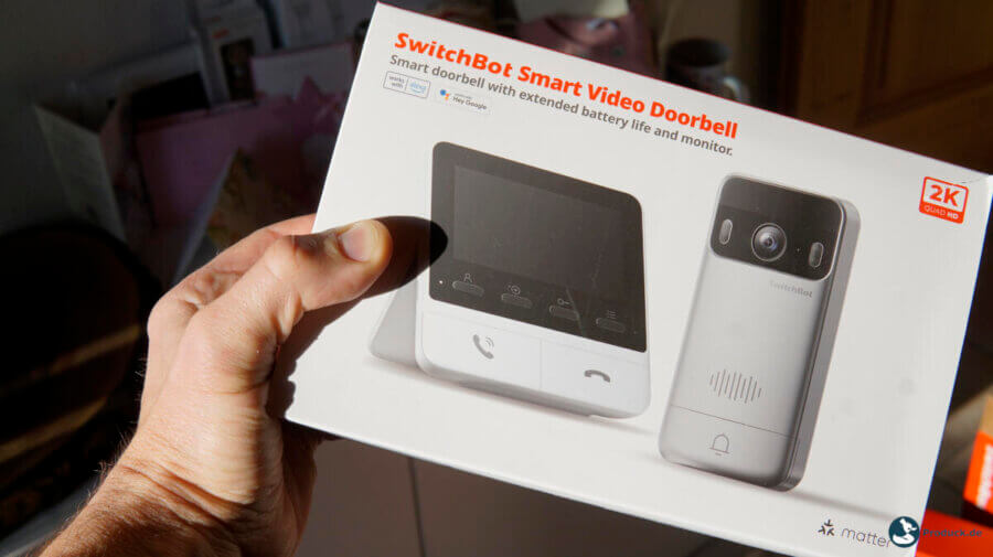 SwitchBot Video Doorbell inklusive Monitor