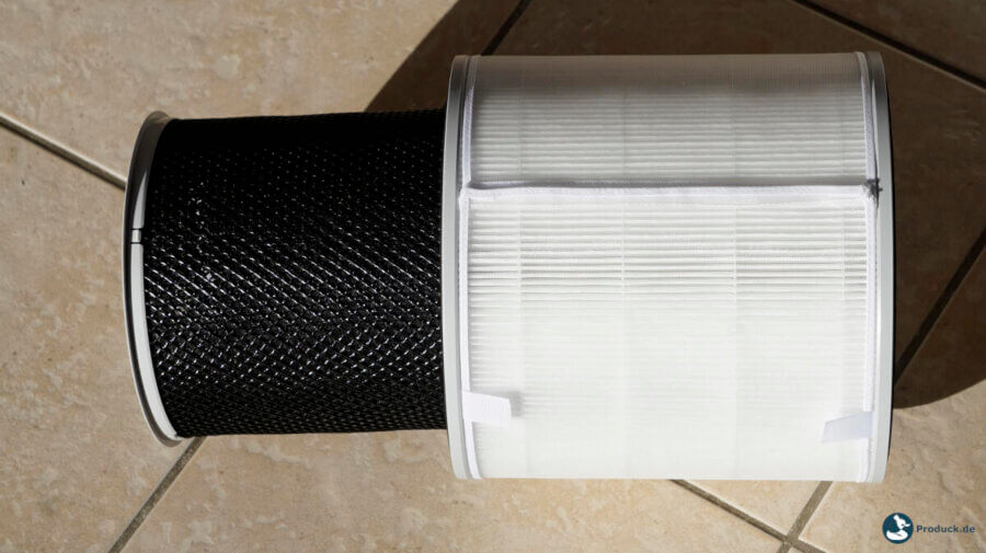Die einzelnen Schichten SwitchBot Air Purifier Filter