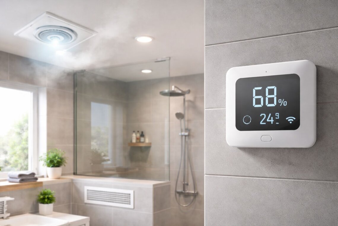 Smartes Lüften im Badezimmer