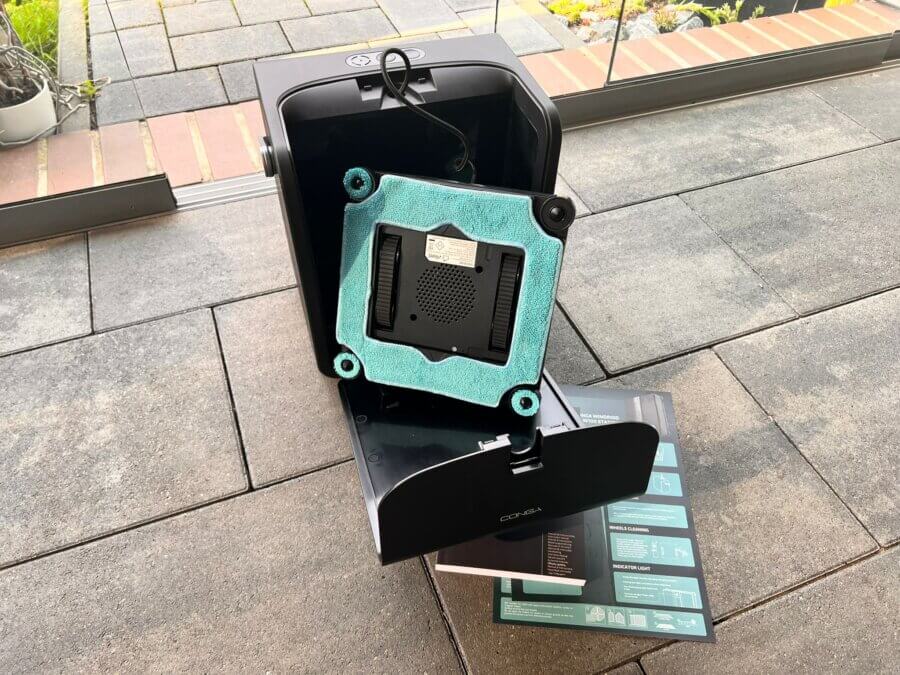 Lieferumfang des Cecotec Windroid Fensterputzroboter